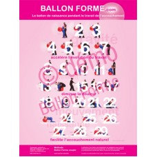 Affiche Ballon Forme couple pour l'accouchement 